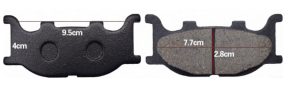 Motorcycle brake pads Yamaha JYM150-A / SRZ150